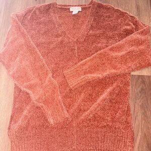 Rachel Zoe Women’s V-Neck Sweater in Rust